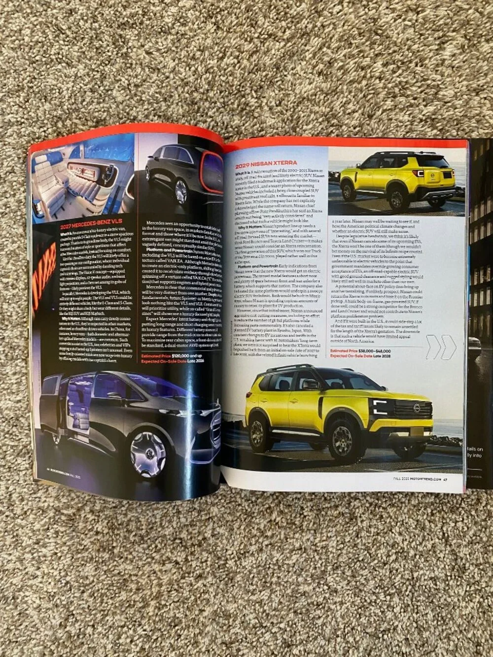 MotorTrend Magazine Set of 2 Spring & Fall 2025 Future Cars and Charger EV